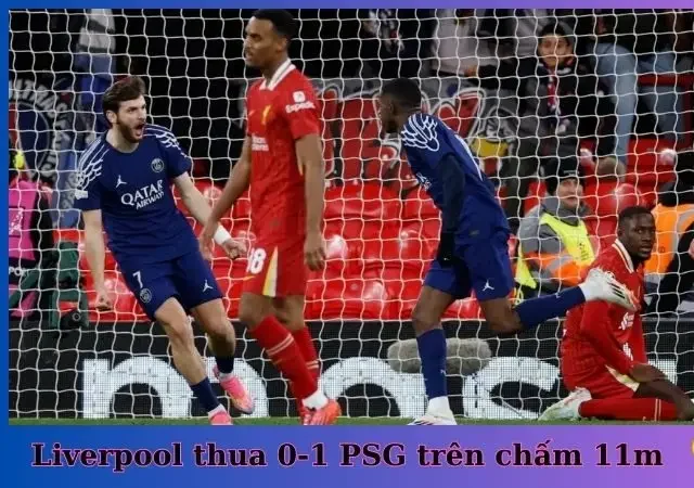 Liverpool thua nghiệt ngã trước PSG trên chấm luân lưu